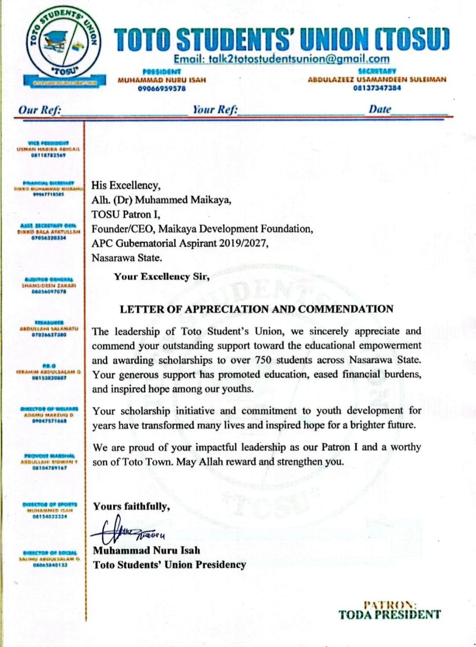 750+ Lives Transformed: TOSU Honors the Maikaya Education Legacy