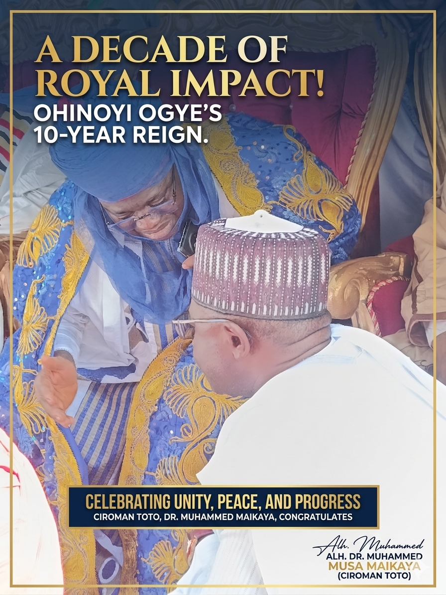 Maikaya Congratulates Ohinoyi Ogye on 10th Anniversary on the Throne